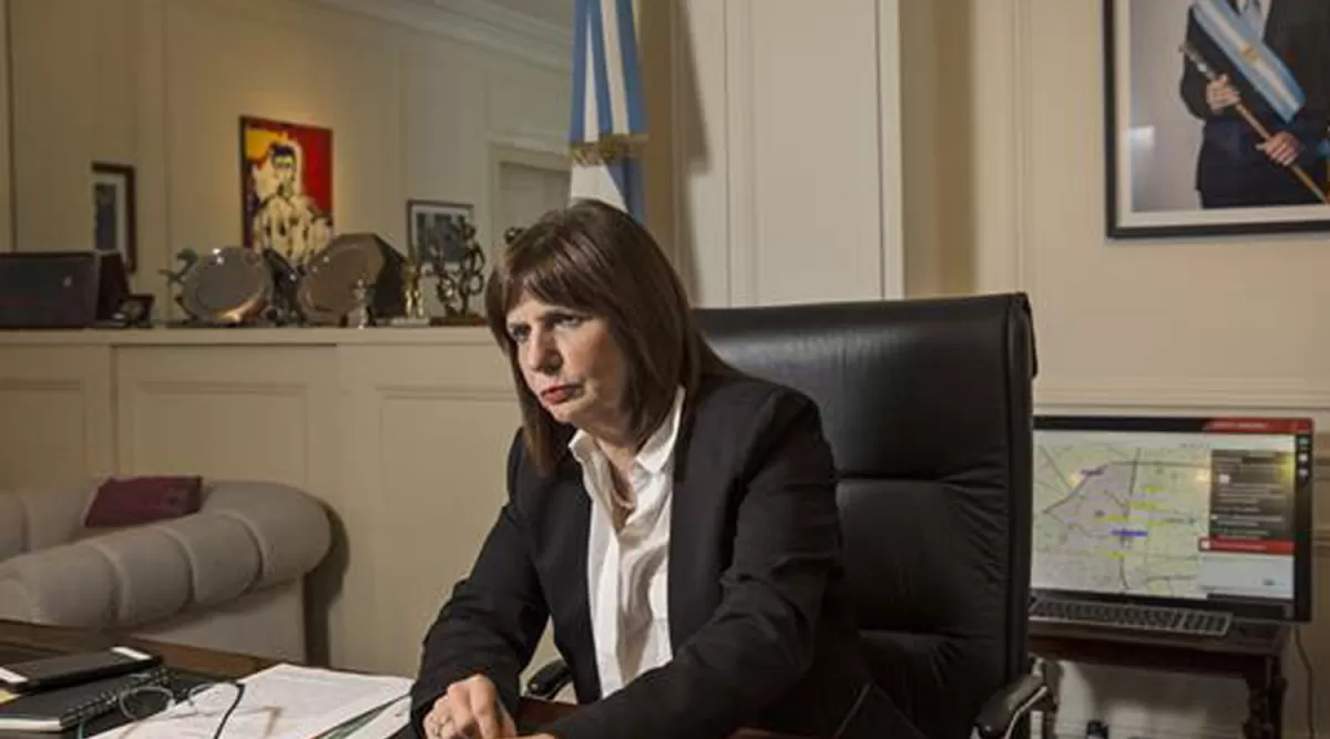 PATRICIA BULLRICH. Ministra de Seguridad de la Nación. FOTO TOMADA DE LA NACIÓN