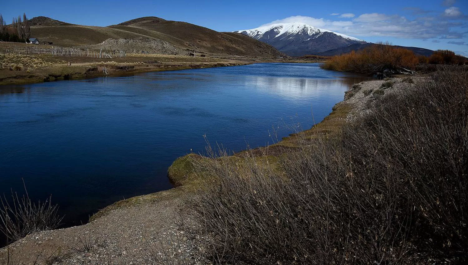 RÍO CHUBUT. Los rastrillajes se realizan cerca de este río. FOTO TOMADA DE INFOBAE