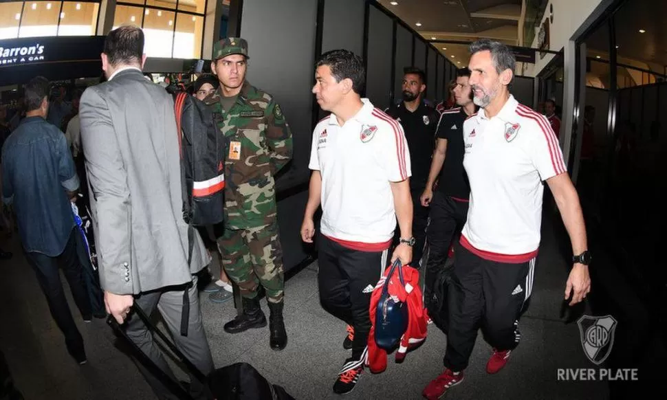 EL OBJETIVO. Gallardo mentalizó a sus dirigidos para jugar la Libertadores. twitter @CARPoficial