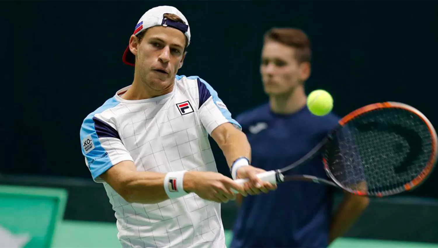 SÓLIDO. Diego Schwartzman se impuso en sets corridos. FOTO TOMADA DE DAVISCUP.COM