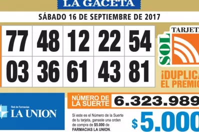 Los Números de Oro de LA GACETA