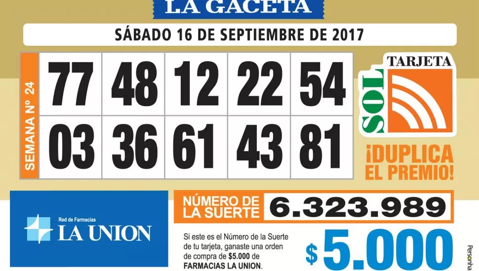 Los Números de Oro de LA GACETA