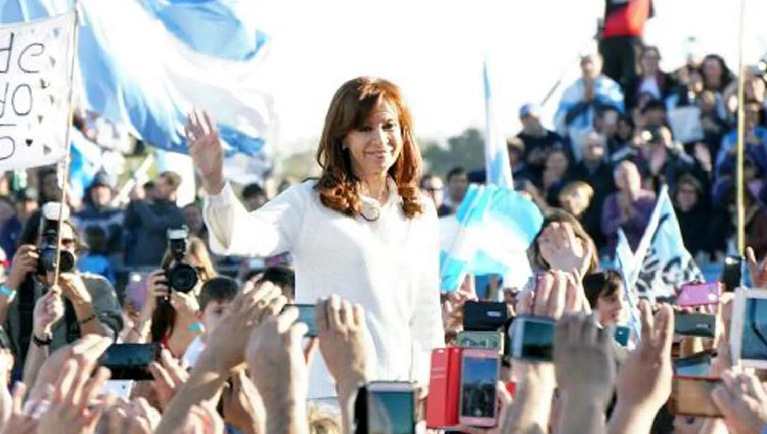 Cristina Fernández, candidata a senadora de Unidad Ciudadana por Buenos Aires. FOTO DE DYN. 