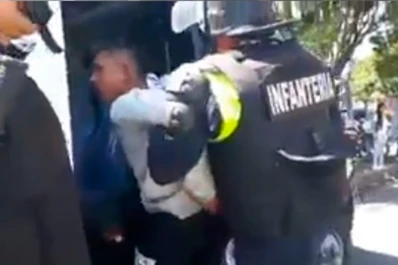 Video: cayó uno de los miembros del clan Acevedo en la previa al partido de Atlético