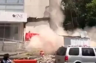 Los impresionantes videos del terremoto que provocó destrozos en México