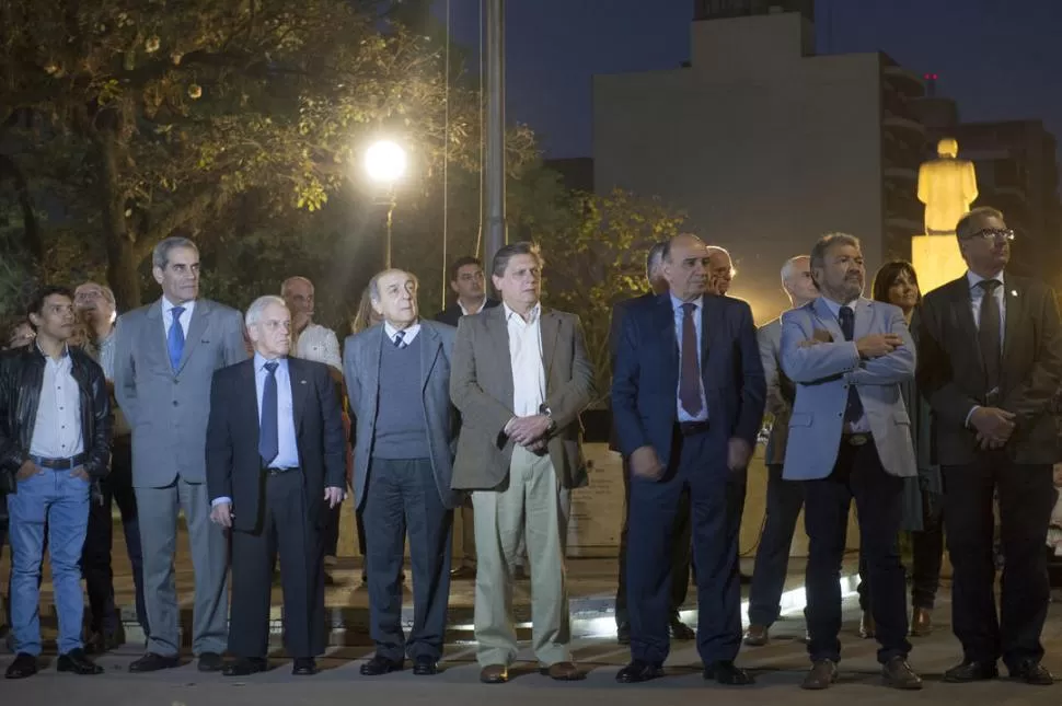 UN AUSENTE. Los vocales compartieron junto a Edmundo Jiménez y jueces el acto; faltó Claudia Sbdar (de licencia). la gaceta / foto de diego aráoz