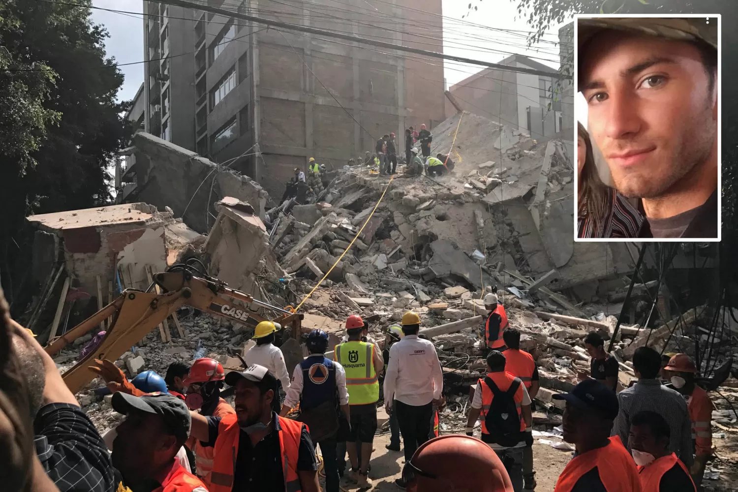 TRAGEDIA. El tucumano vivió momentos de gran angustia durante el terremoto.