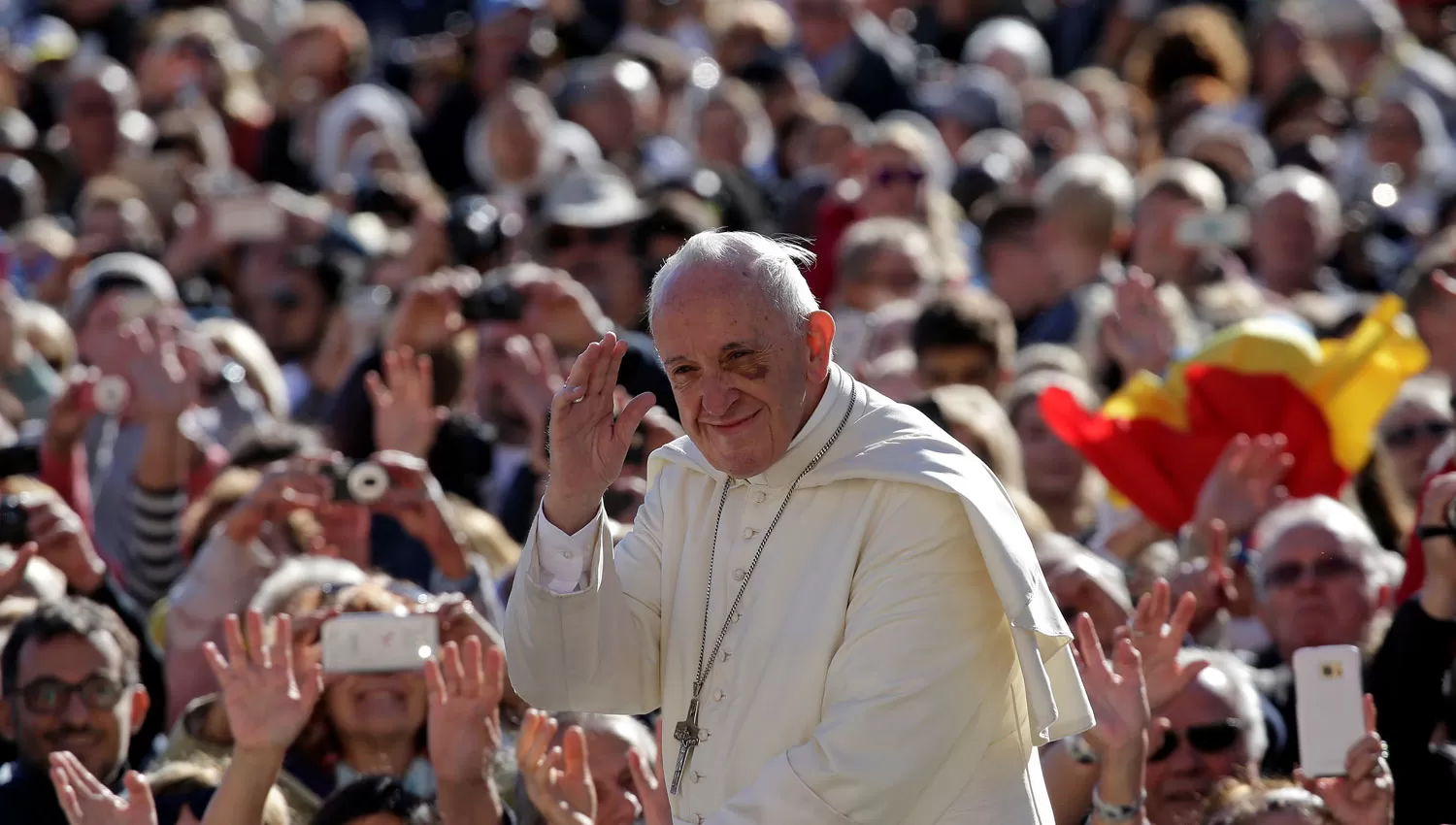 PAPA FRANCISCO. El pontífice, durante la audiencia de hoy. REUTERS