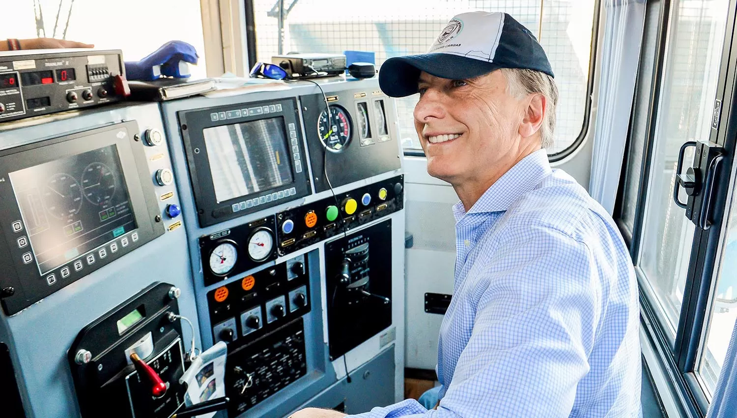 Mauricio Macri, durante el acto de inauguración de un tramo del Belgrano Cargas en Chaco, realizado hoy. DYN