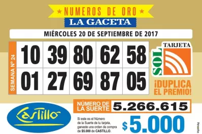 Los Números de Oro de LA GACETA