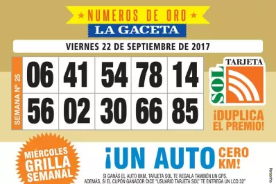 Los Números de Oro de LA GACETA