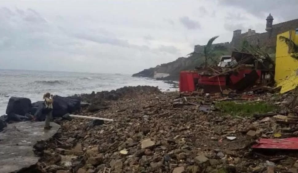 DESTRUCCIÓN. La comunidad de La Perla sufrió el paso de María durante la última semana. 
