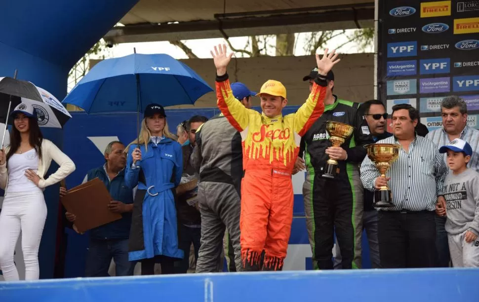 MÁQUINA GANADORA. El VW Gol Trend de “Tomy” es alistado por la Compañía General de Rally y tiene a Luis Catálfano como navegante. la gaceta / foto de Osvaldo Ripoll