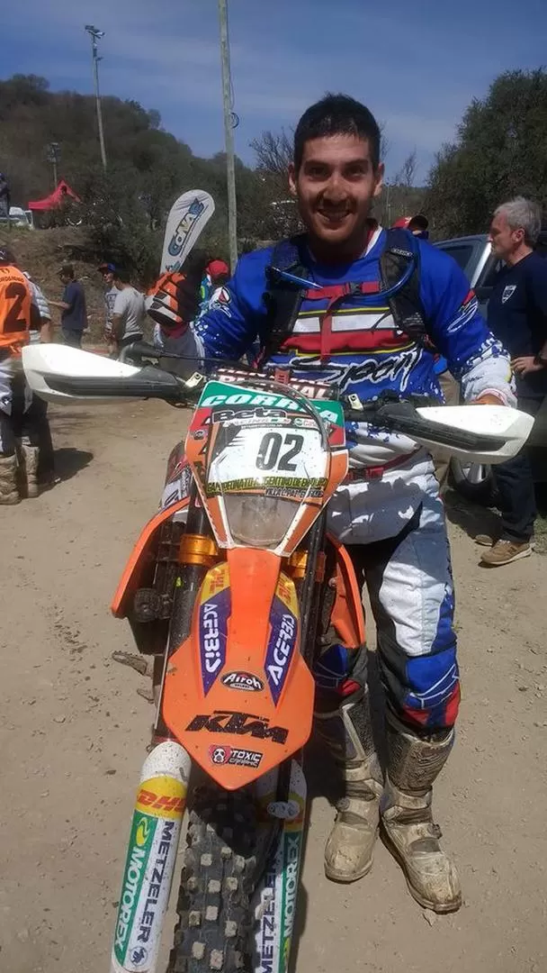 AFILADO. Correa llega confiado al Transmontaña, que se correrá en dos semanas. FOTO DE MOTOTIME CÓRDOBA 