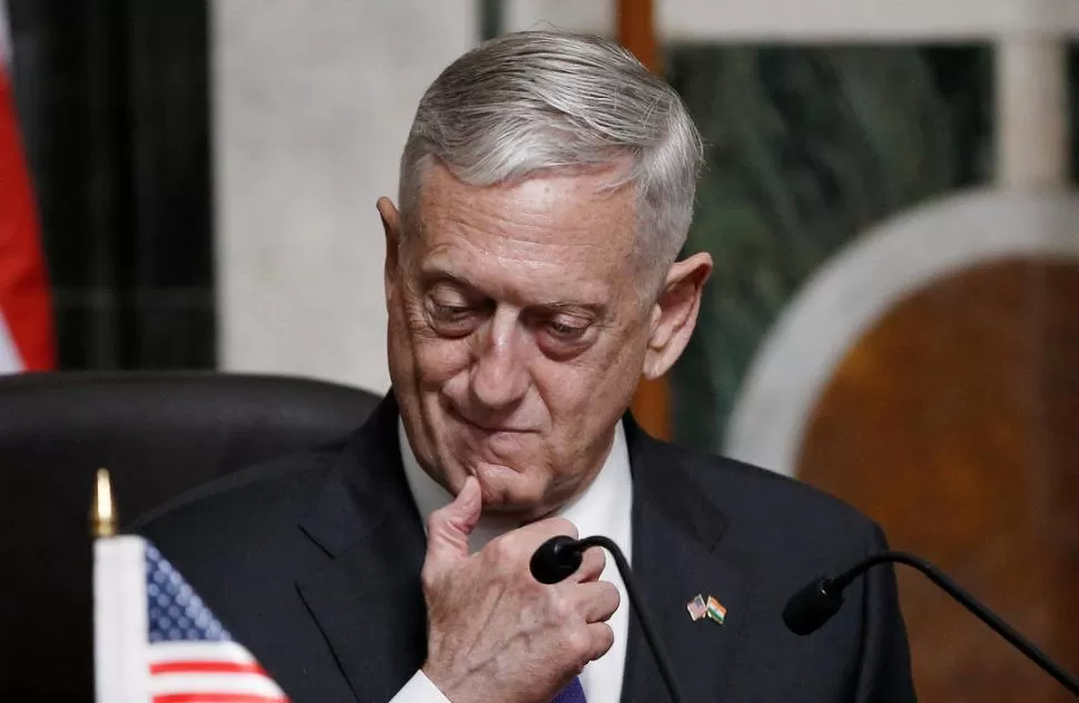 SECRETARIO DE DEFENSA. “Repaldamos a los diplomáticos”, dijo Mattis. Reuters