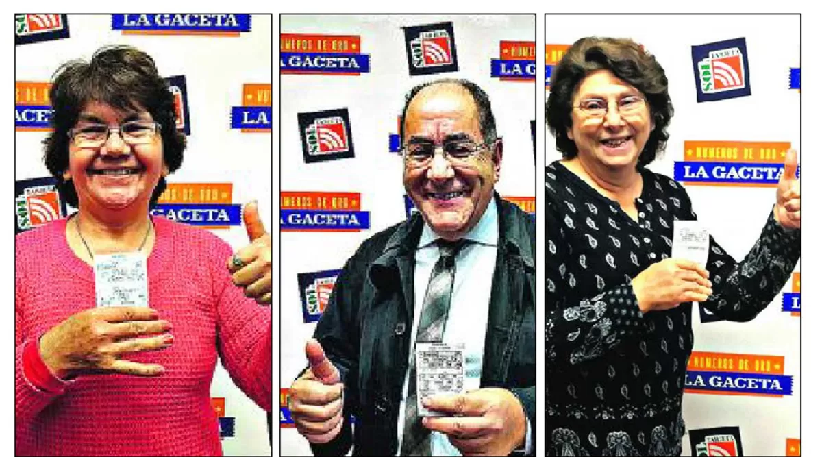 El premio de los Números de Oro se repartió entre tres ganadores