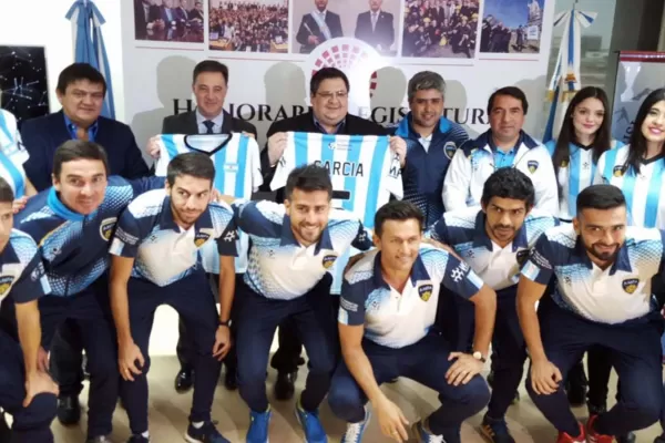 La Selección argentina de minifútbol fue recibida en la Legislatura provincial