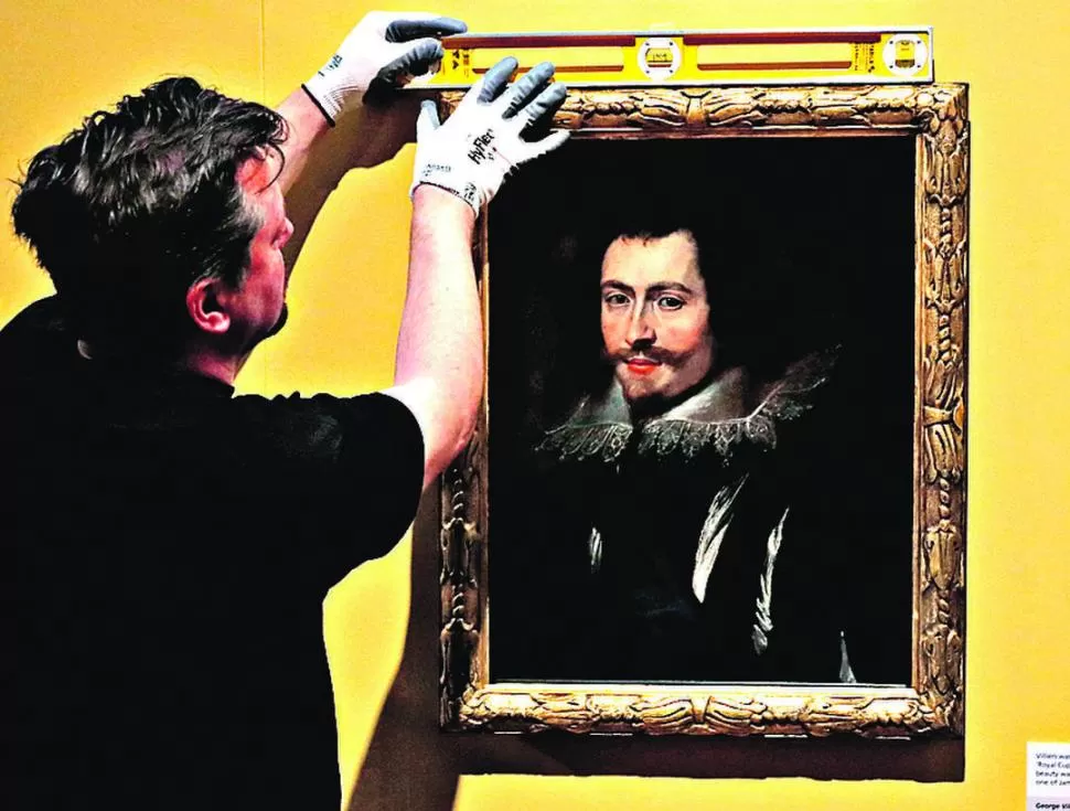 DUQUE DE BUCKINGHAM. Un experto analizó el lienzo del retrato. reuters