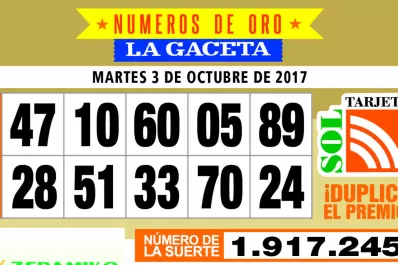 Los Números de Oro de LA GACETA