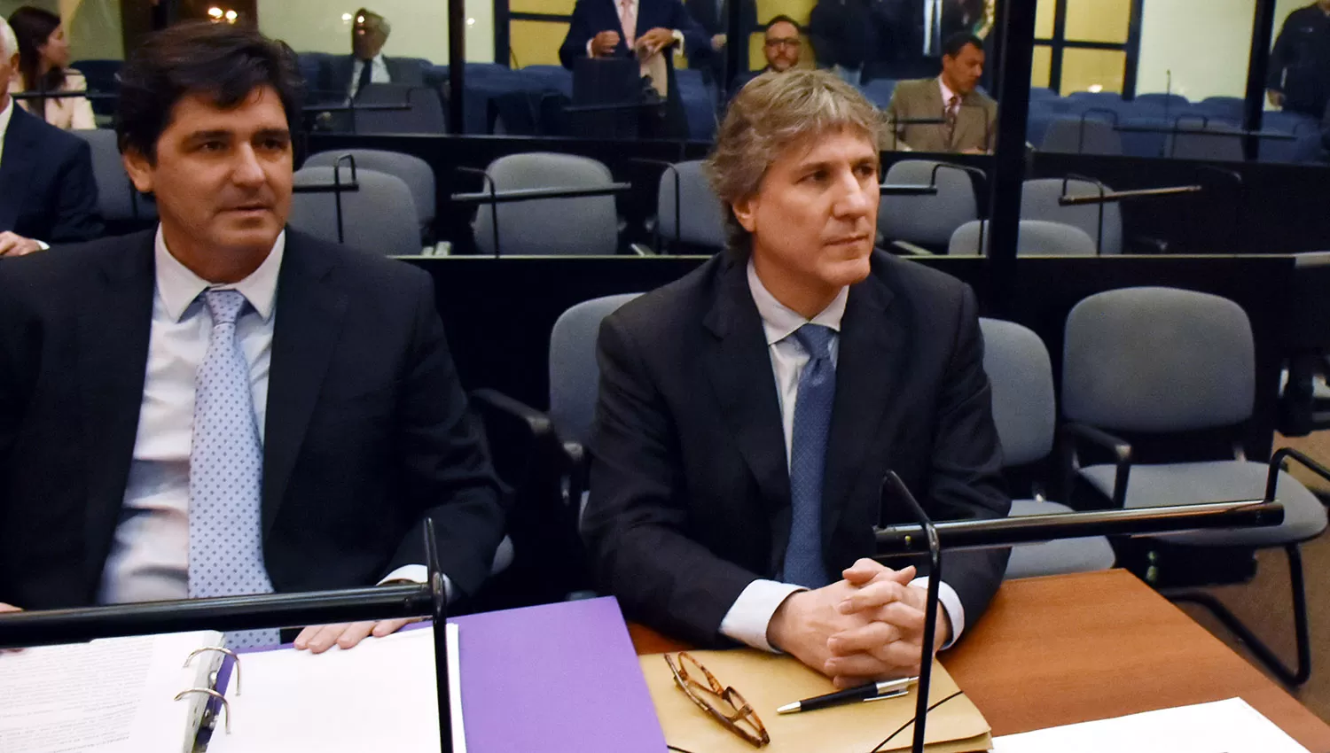 Boudou, durante el juicio por la supuesta apropiación de la imprenta Ciccone. FOTO DE DYN.