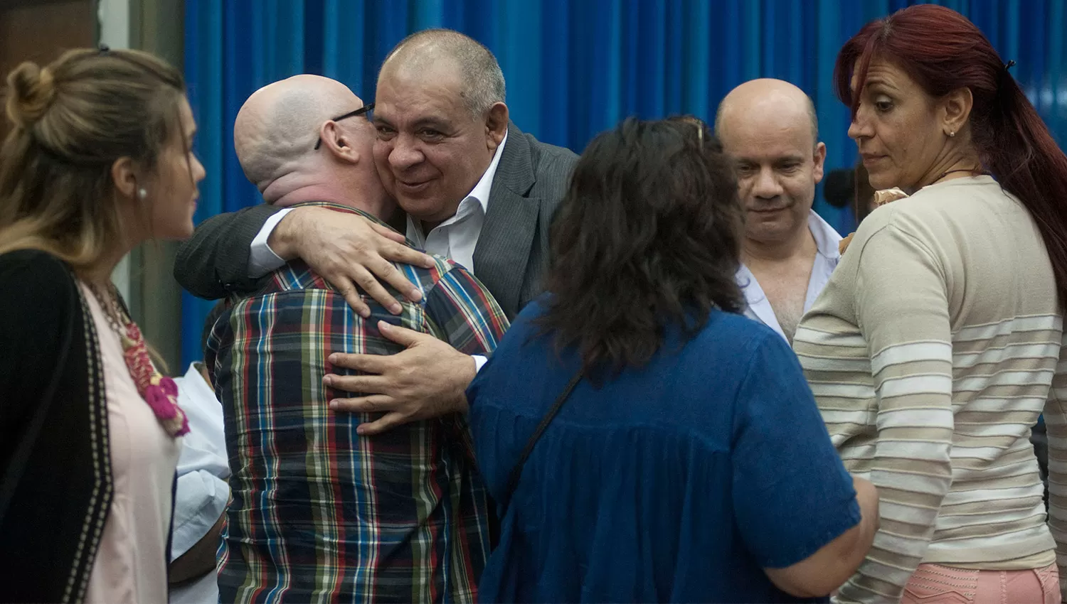 JUICIO. Los imputados celebraron la decisión del tribunal. ARCHIVO LA GACETA / FOTO DE INÉS QUINTEROS ORIO