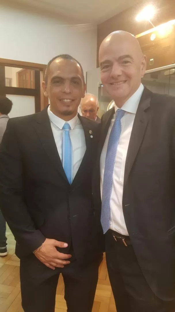 EN AFA. Zamoratte con Infantino. 