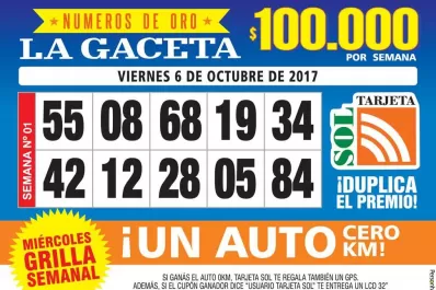 Los Números de Oro de LA GACETA