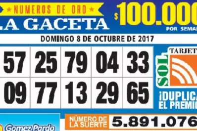 Los Números de Oro de LA GACETA