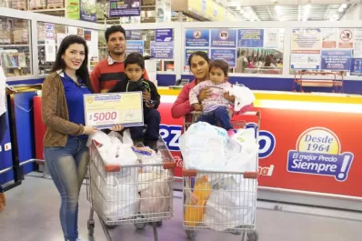 Con lo Números de la Suerte de LA GACETA se llevó dos carritos llenos de mercadería de Gómez Pardo