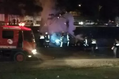 Tragedia en la ruta 9: chocó contra un árbol, su camioneta se incendió y murió