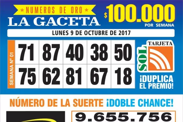 Los Números de Oro de LA GACETA