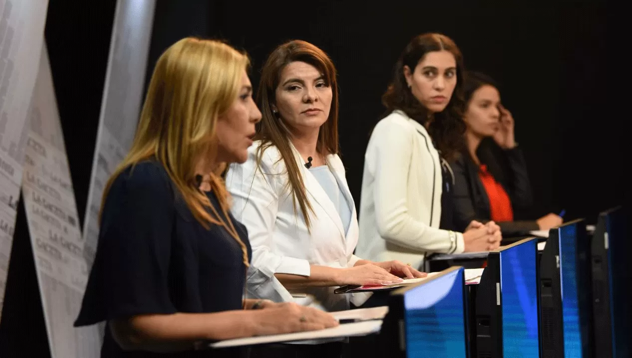 DEBATE. Las candidatas, durante un momento del programa. LA GACETA / JUAN PABLO SÁNCHEZ NOLI