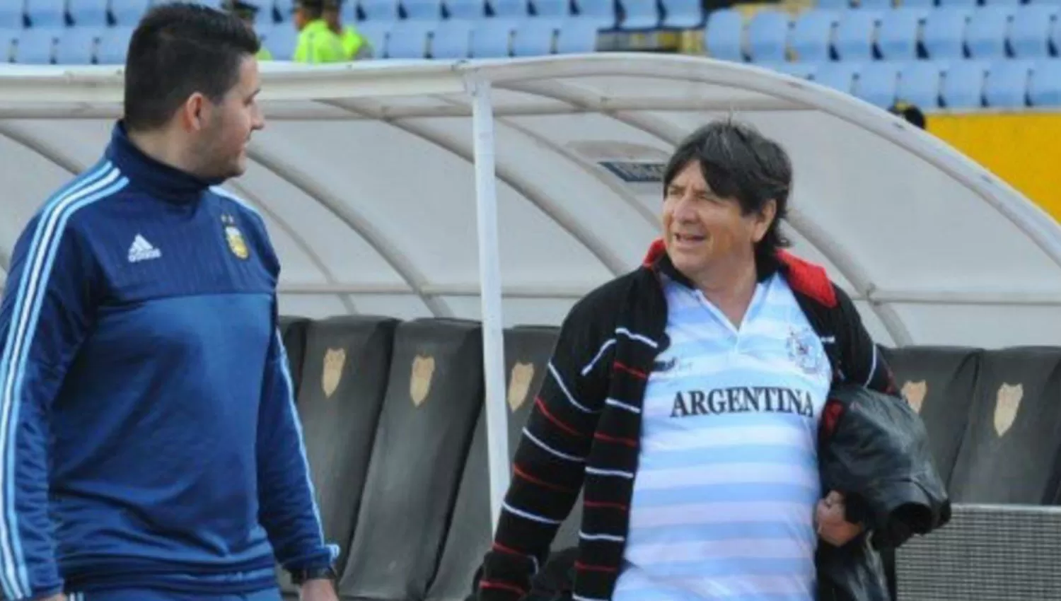 EL BRUJO MANUEL, ANTES DEL PARTIDO DE ARGENTINA CON ECUADOR