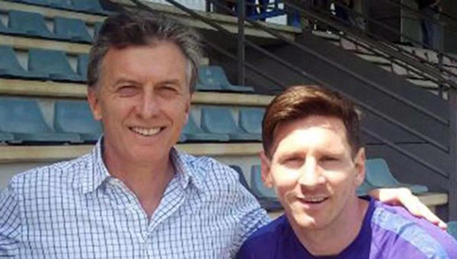 Mauricio Macri y Lionel Messi. FOTO DE ARCHIVO. 