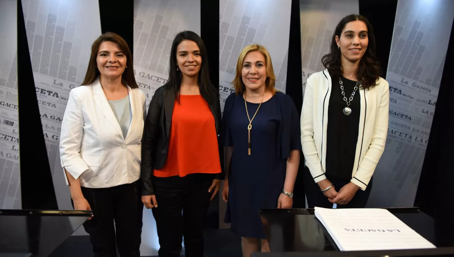 LAS CANDIDATAS EN PANORAMA TUCUMANO. MEDINA, ARREGUEZ, AVILA Y PECCI. LA GACETA/ JUAN PABLO SANCHEZ NOLI