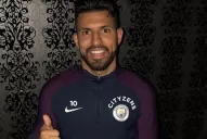 El Kun Agüero volvió a entrenar luego del choque que sufrió en Holanda
