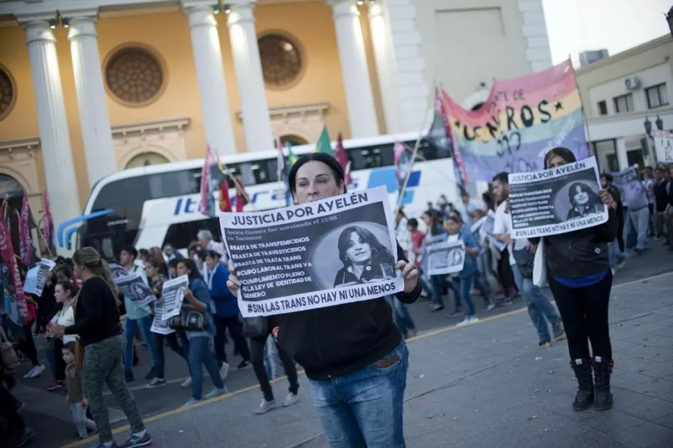 QUEJA. El crimen de Ayelén movilizó a sus compañeras a pedir seguridad. la gaceta / foto de Inés Quinteros Orio (archivo)