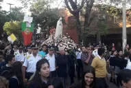 Devotos de la Virgen de Fátima marcharon para presenciar la consagración de monseñor Sánchez