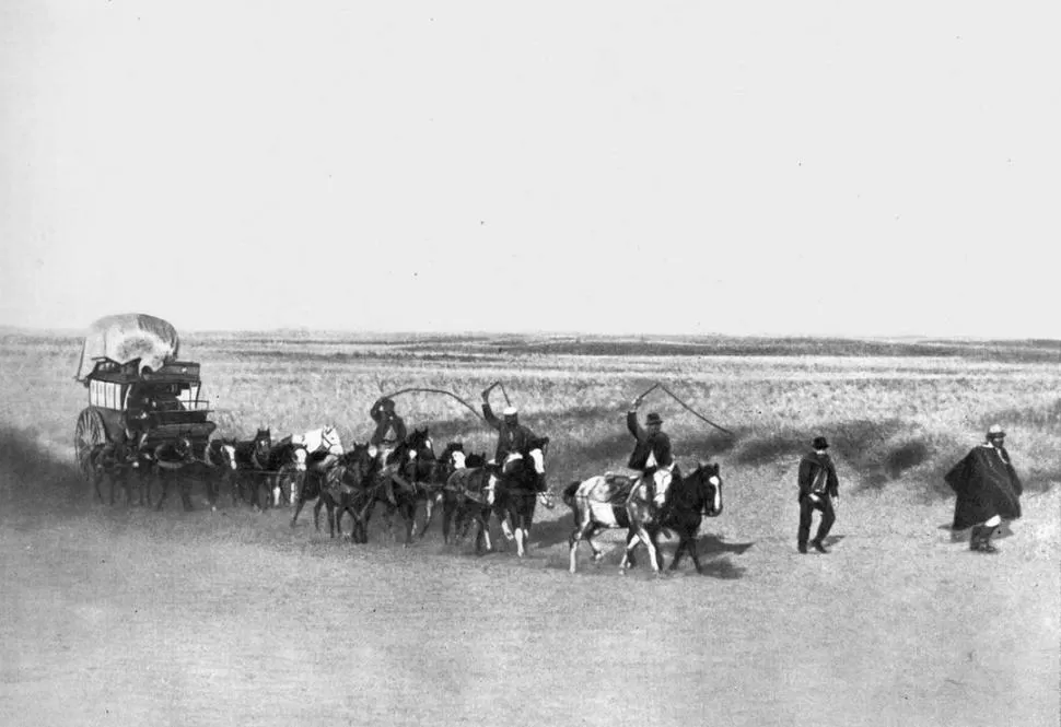 LA DILIGENCIA. Sus conductores entregaban con precisión los libros que remitían a Groussac desde Buenos Aires. 