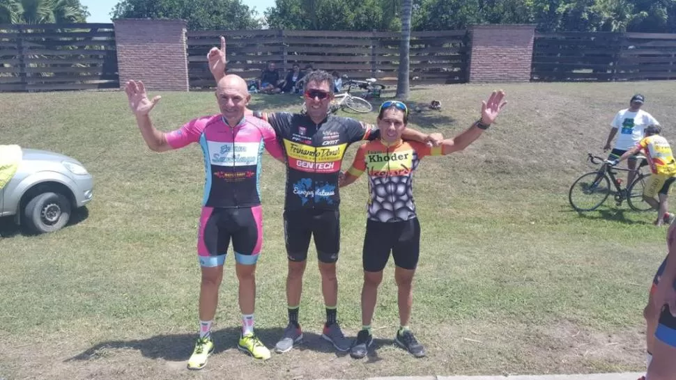 BUEN NIVEL. Hugo Cutulli ganó la exigente prueba que se corrió en la ruta 305.  