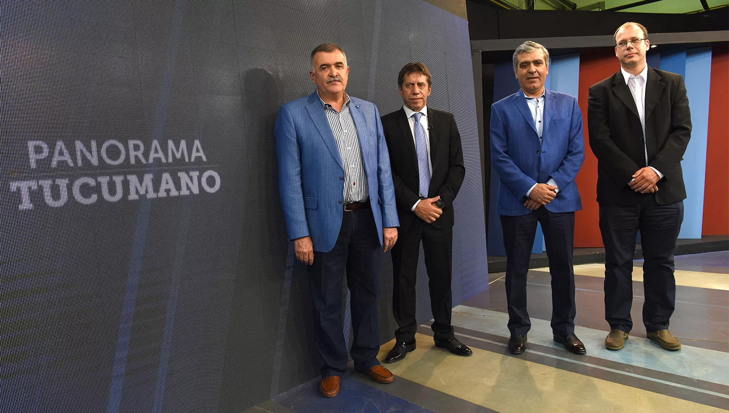 EN PANORAMA TUCUMANO. Jaldo, Bussi, Cano y Osatinsky expusieron sus ideas en el programa. LA GACETA / FOTO DE JOSÉ NUNO