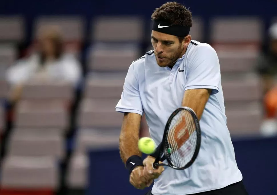 BIEN. “Delpo” no tuvo secuelas del golpe en la muñeca izquierda.  reuters 