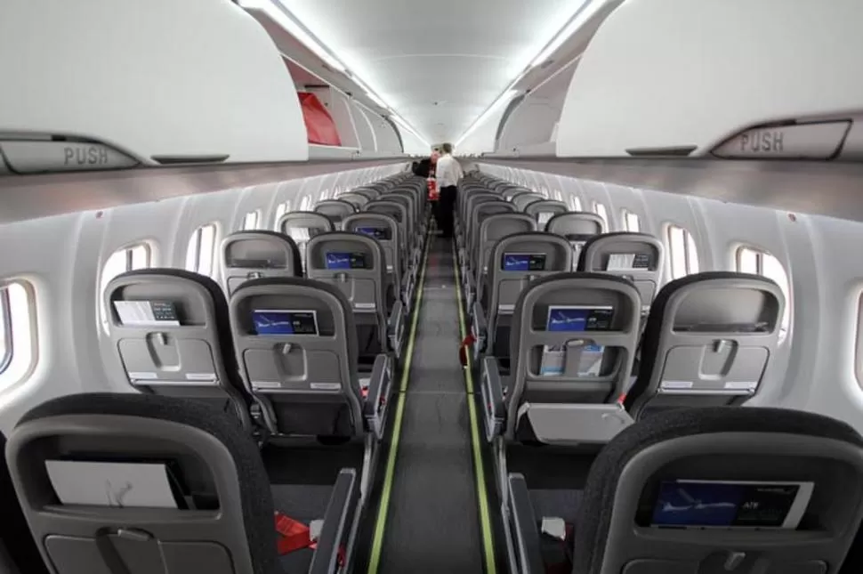 COMODIDAD. Los ATR 72-600, que Avianca pondrá para los tramos de Aeroparque hacia Mar del Plata y Rosario, tienen capacidad para 70 personas. 