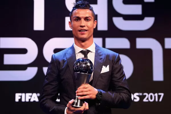 Cristiano Ronaldo ganó el premio The Best al mejor jugador del mundo
