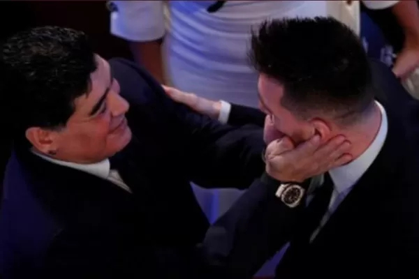 Maradona y Messi se reencontraron en los premios The Best
