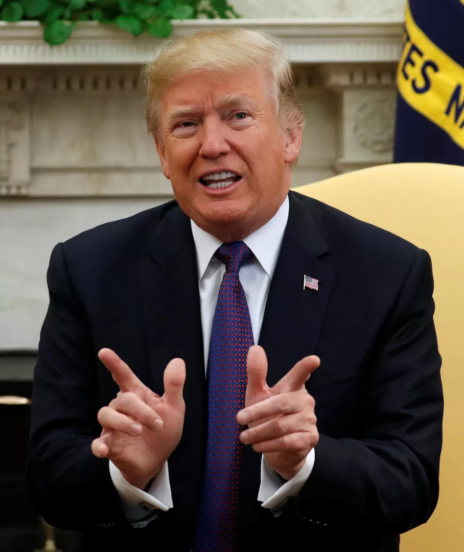 SEGURO. El mandatario habló contra los medios que lo critican.  reuters