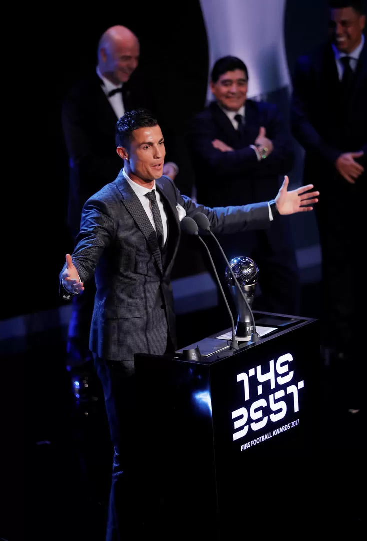 VA POR MÁS. “Quiero seguir ganando premios colectivos e individuales”, dijo CR7. reuters 