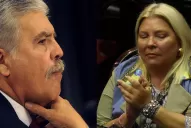 Carrió le respondió a De Vido: que no me manden (champagne), porque no tomo alcohol