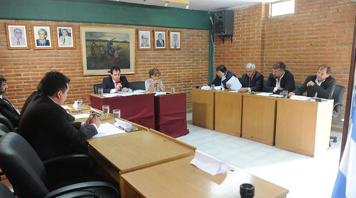 CONCEJO DELIBERANTE. El cuerpo deliberativo durante una sesión de marzo. ARCHIVO