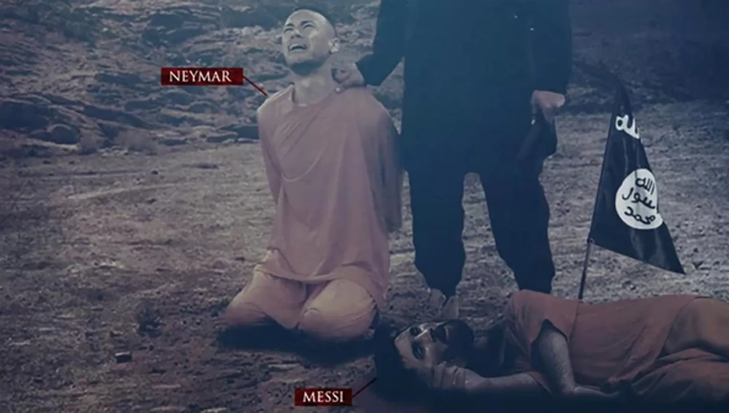 AMENAZA A NEYMAR Y MESSI. FOTO TOMADA DE INFOBAE.COM